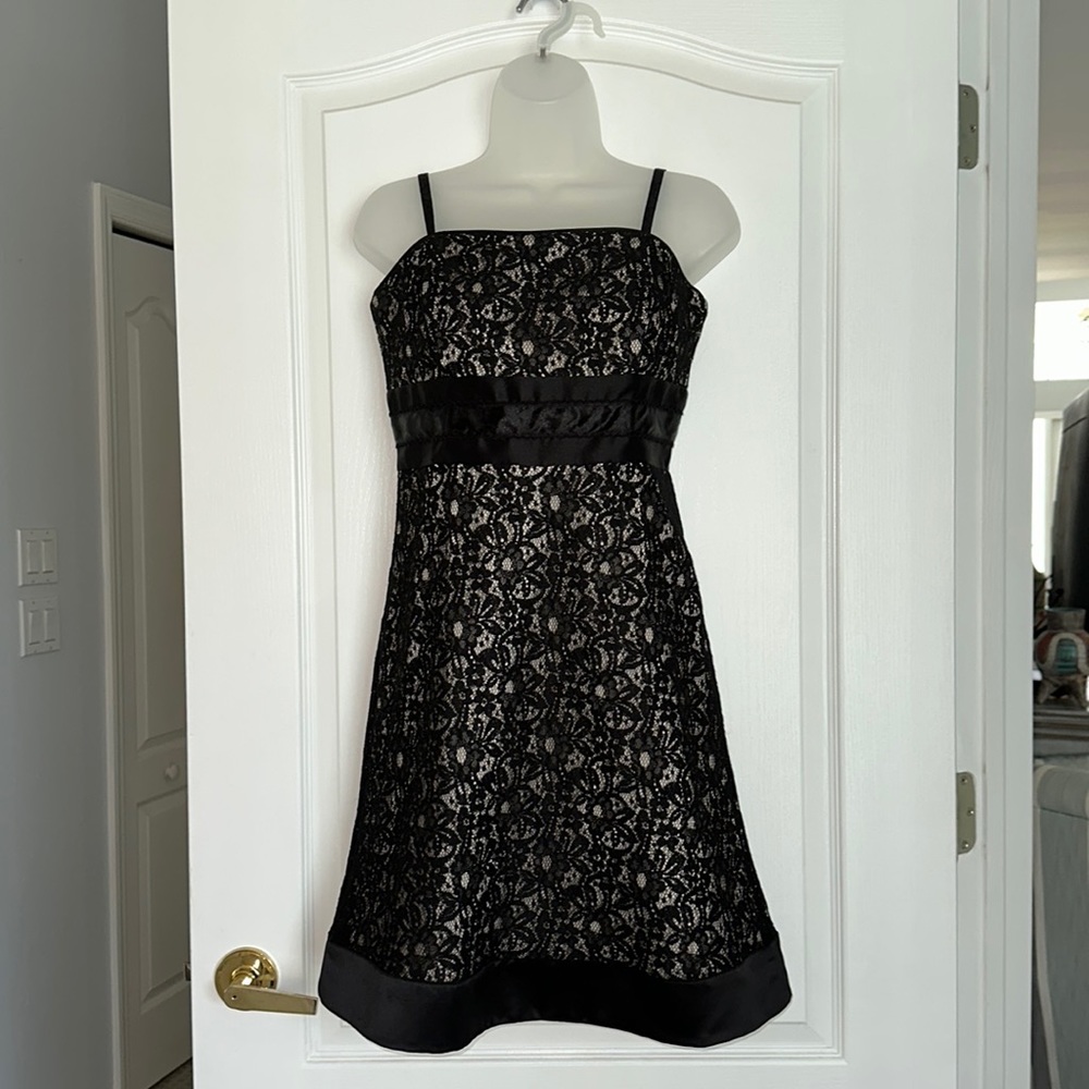 White House Black Market Lace Strapless Dress